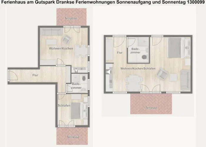 Am Gutspark Drankse Sonnenaufgang Und Sonnentag Dranske